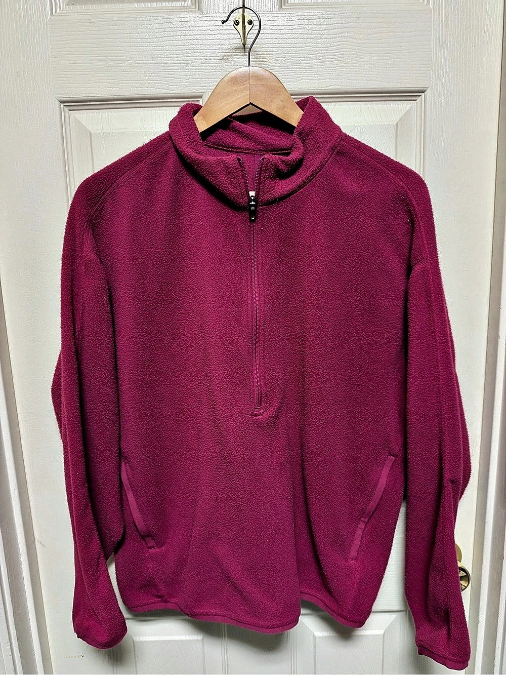 Lululemon Oversized Fleece Half Zip Pullover in Pink